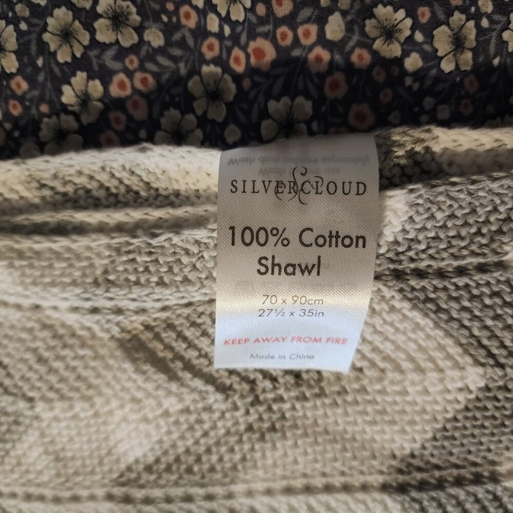 NWOT Silver Cloud Baby Blanket/Shawl - Picture 2 of 2